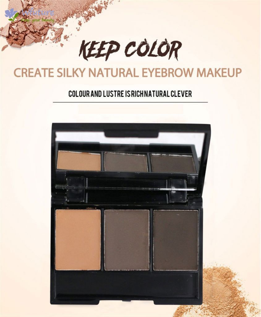 (Hàng Mới Về) Phấn Trang Điểm Lông Mày Huadi Không Thấm Nước Và Mồ Hôi Có Cọ Trang Điểm Tiện Dụng