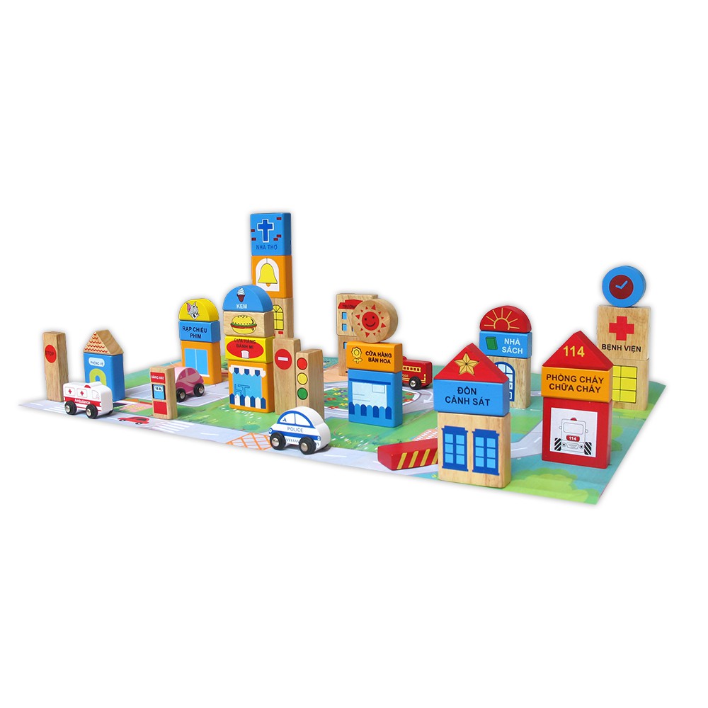 Đồ chơi gỗ Winwintoys - Thành phố tương lai 60522