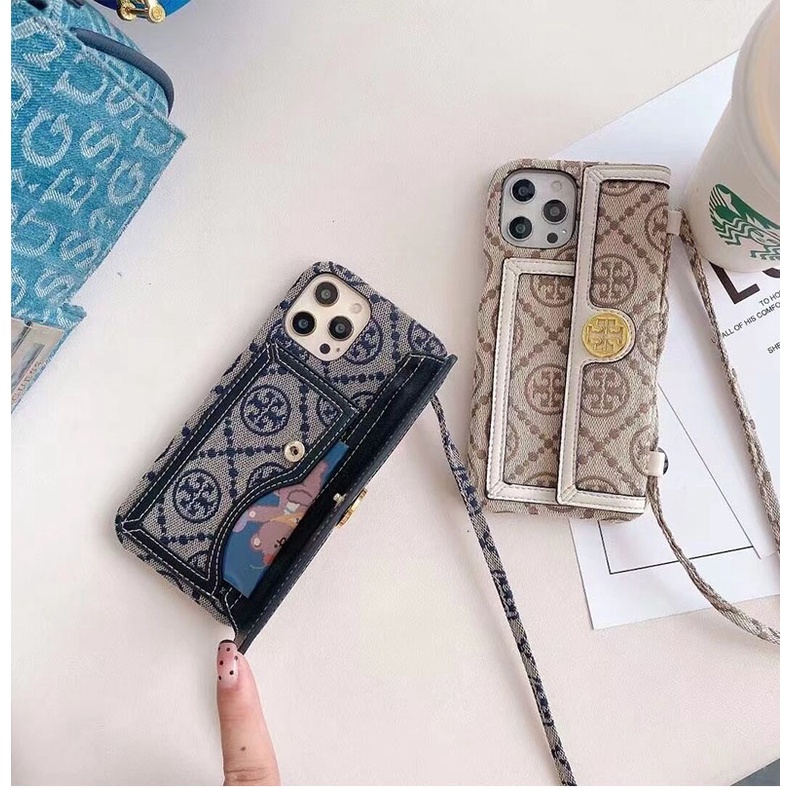 Mobile Ốp Điện Thoại Da Kèm Ngăn Đựng Thẻ Và Dây Đeo Chéo Cho iphone 15 pro max 13 pro max 12 pro max 11 pro max 14 plus