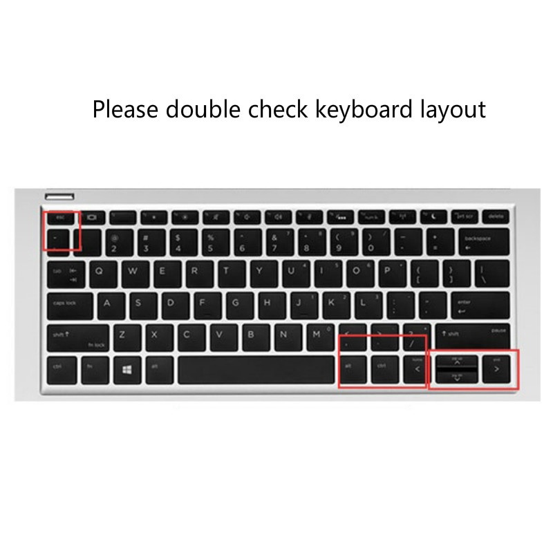 Bàn phím silicon mềm siêu mỏng cho laptop Hp Notebook 13 &quot;Zhan 66 Pro G2 430 G6
