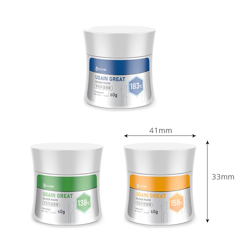 Keo Hàn Không Chì Nhiệt Độ Thấp 60g BGA Sn42bi58 Snbi-UG Sn63Pb37