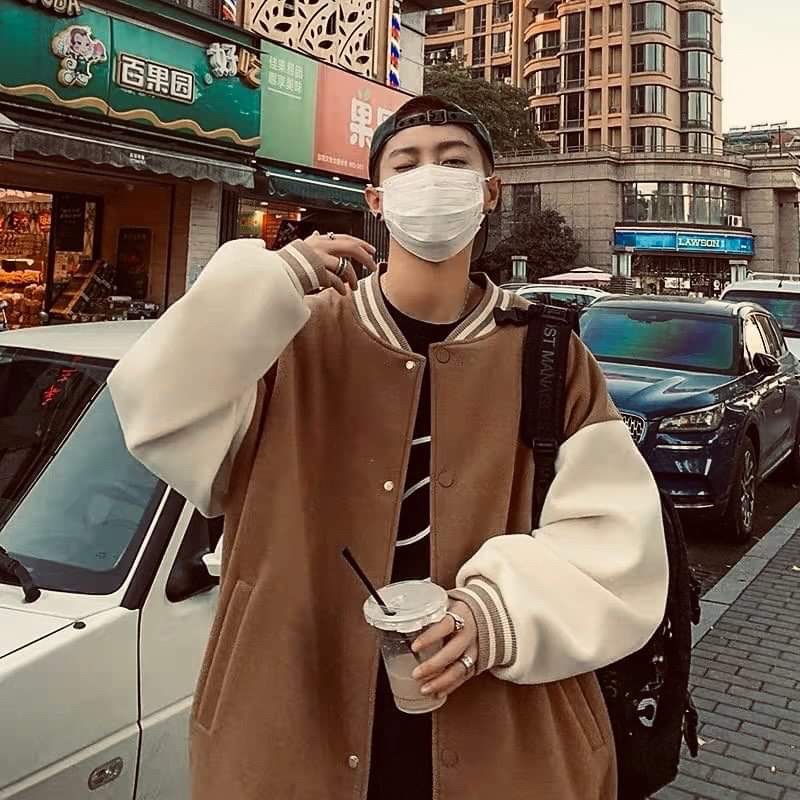 Áo khoác bomber nỉ cotton trơn đa màu HT13