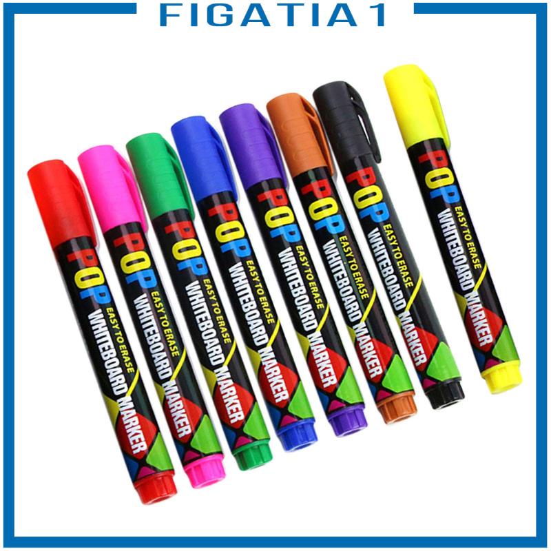 [figatia1] Bảng Trắng Lau Khô Nhiều Màu Sắc Cho Giáo Viên Trẻ Em 8 Màu