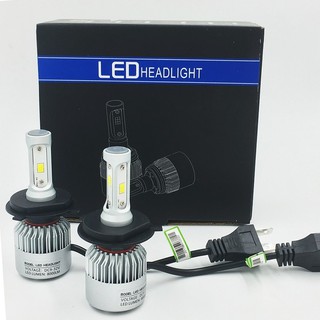 Đèn LED 3 tim S2 H4 pha/cos cho xe ô tô, gắn máy