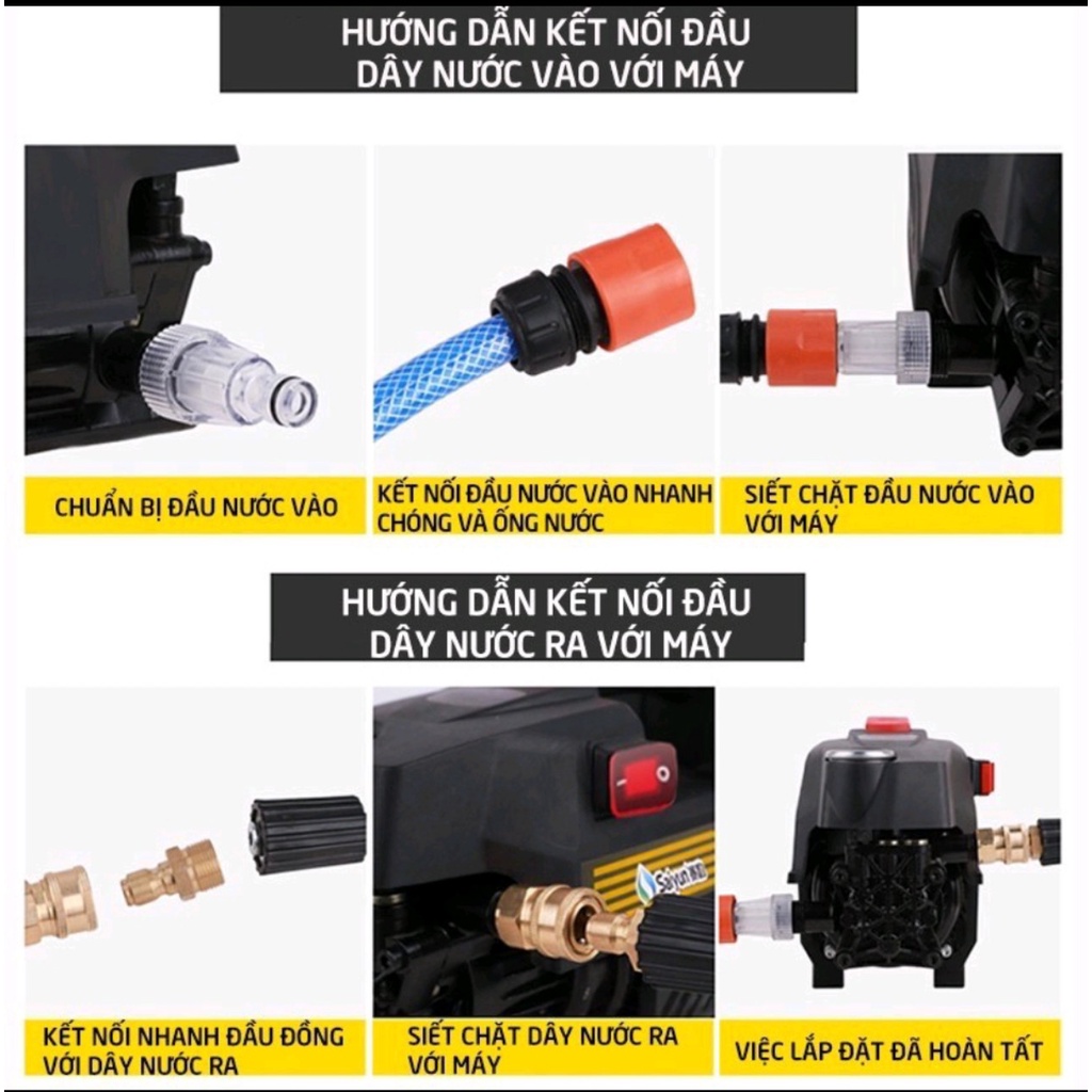 Máy Rửa Xe ,Máy Rửa Xe Oto Cao Cấp - Máy Rửa Xe Áp Lực Cao 100% Lõi Đồng