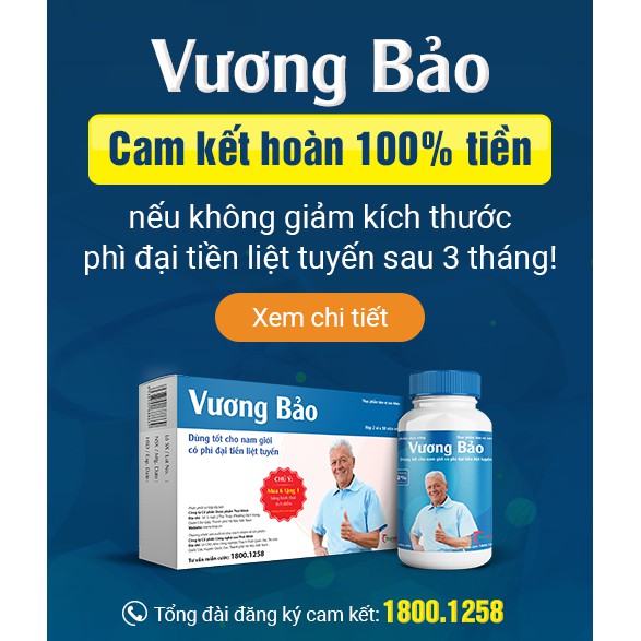 Vương Bảo Hộp 80 viên (Chính hãng ) Dùng cho nam giới phì đại tiền liệt tuyến