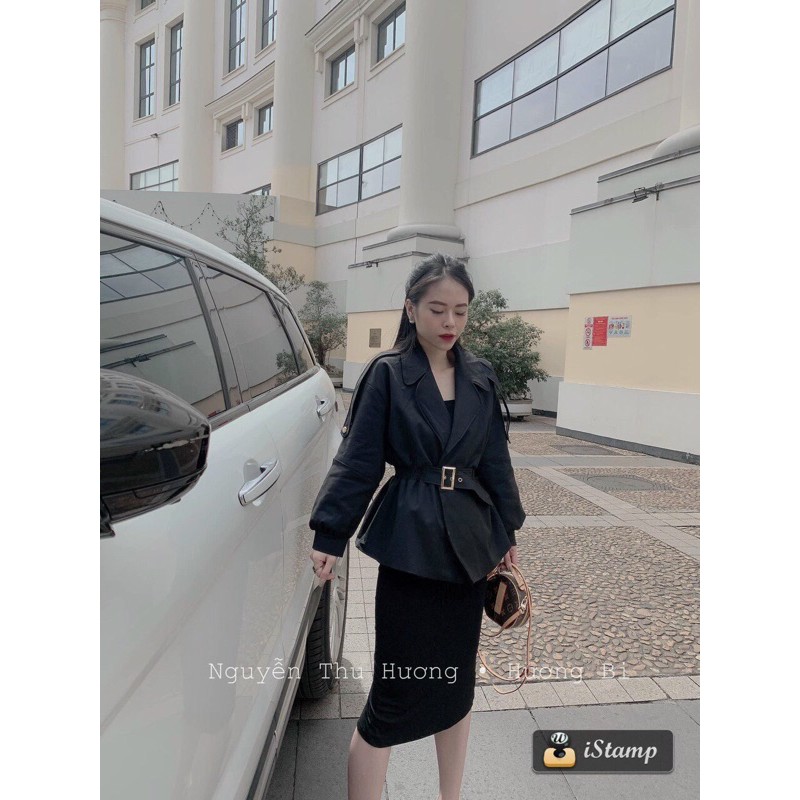 Áo kaki peplum đai eoFreeshipkèm video ảnh thật