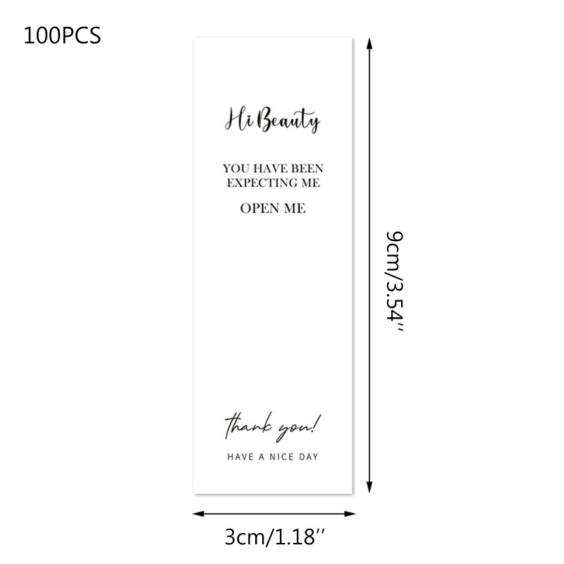 Set 100 Miếng Dán Chữ Thank You Dùng Trang Trí Đa Năng Tiện Dụng
