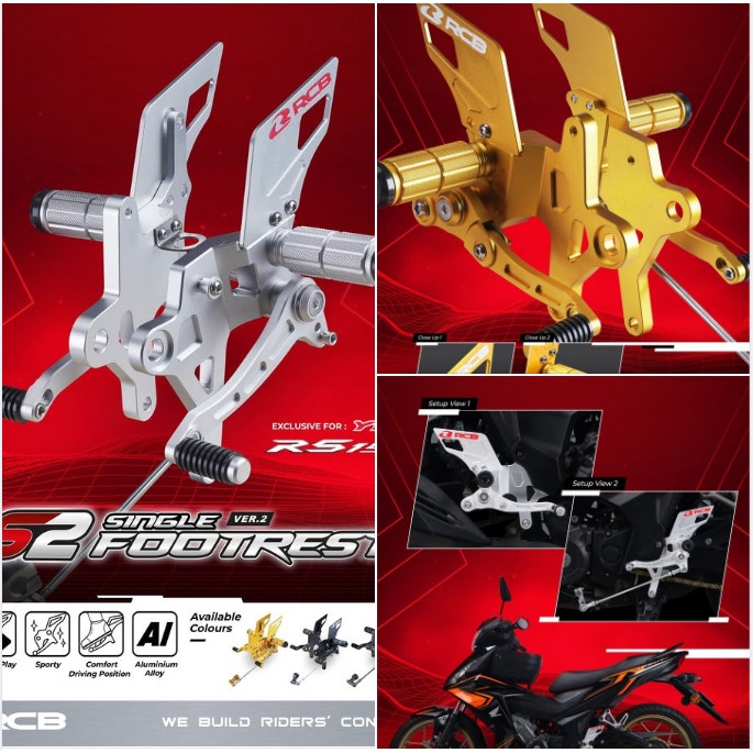 số gãy đơn RCB cnc WINNER / WINNER X chính hãng RACINGBOY S2 V2