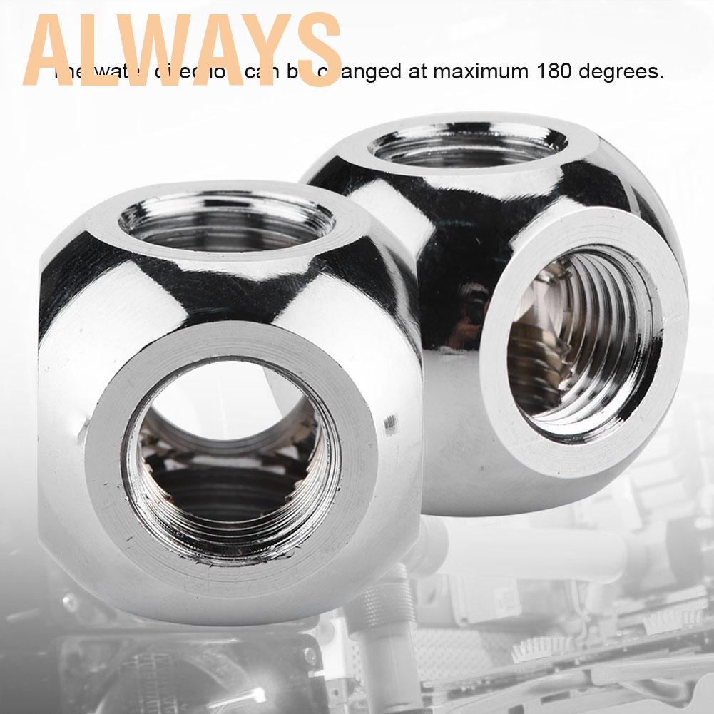 [Seller Recommend] Khớp nối 4 cổng ren xoắn G1/4&quot; cho hệ thống làm mát nước của máy tính bàn