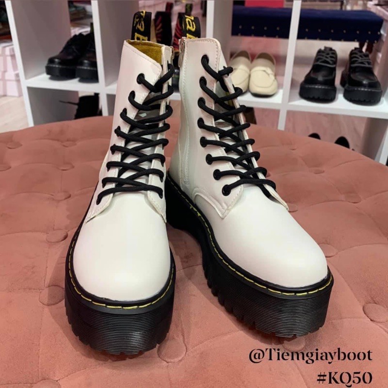 Boot Chiến Binh da thật ⚡FREESHIP⚡SALE-KQ50 Khóa Kéo Bên Hông Tiện Lợi Siêu Ngầu (FULL BOX LOGO TIỆM GIÀY BOOT)