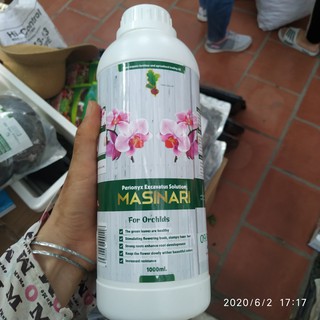 Dịch trùn quế cao cấp cho hoa lan, hoa hồng, cây cảnh Masinari chai 1lit