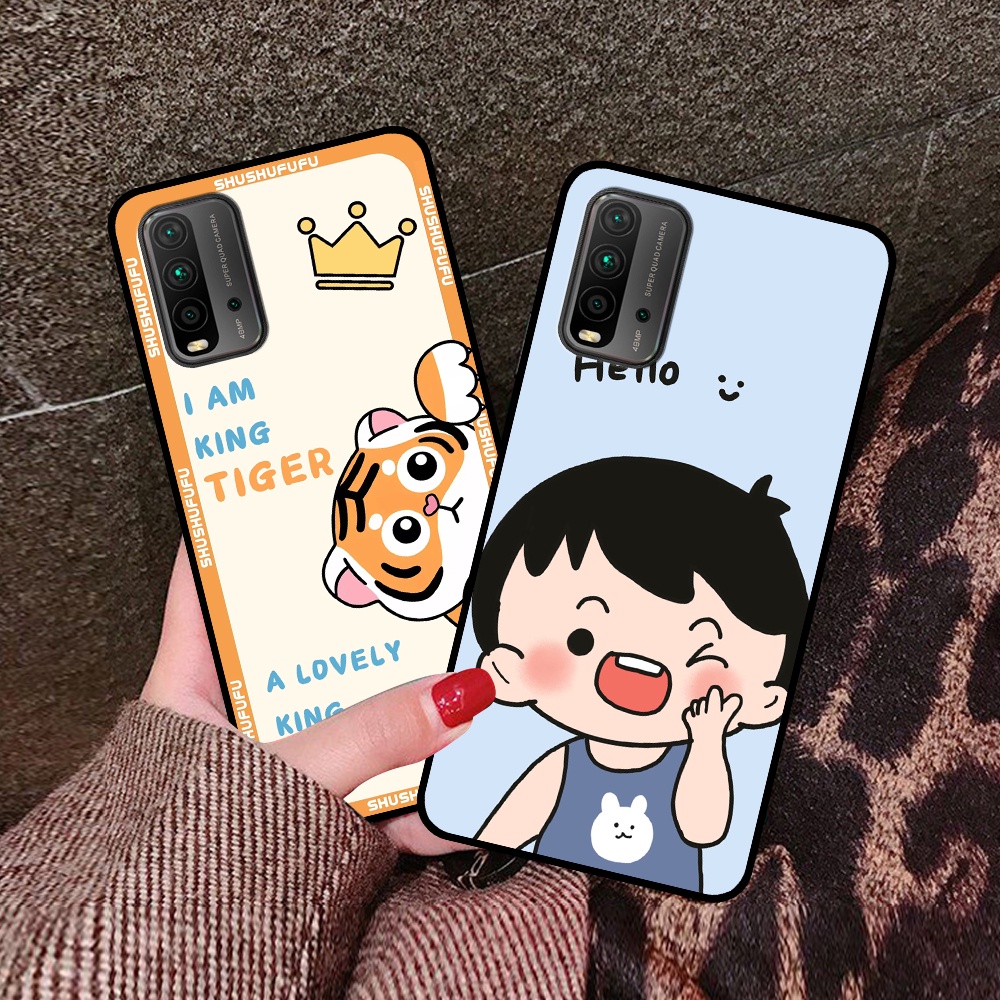 Ốp Xiaomi Redmi 9T - Poco M3 in hình mickey, hổ, kingtiger siêu rẻ T19 - T24