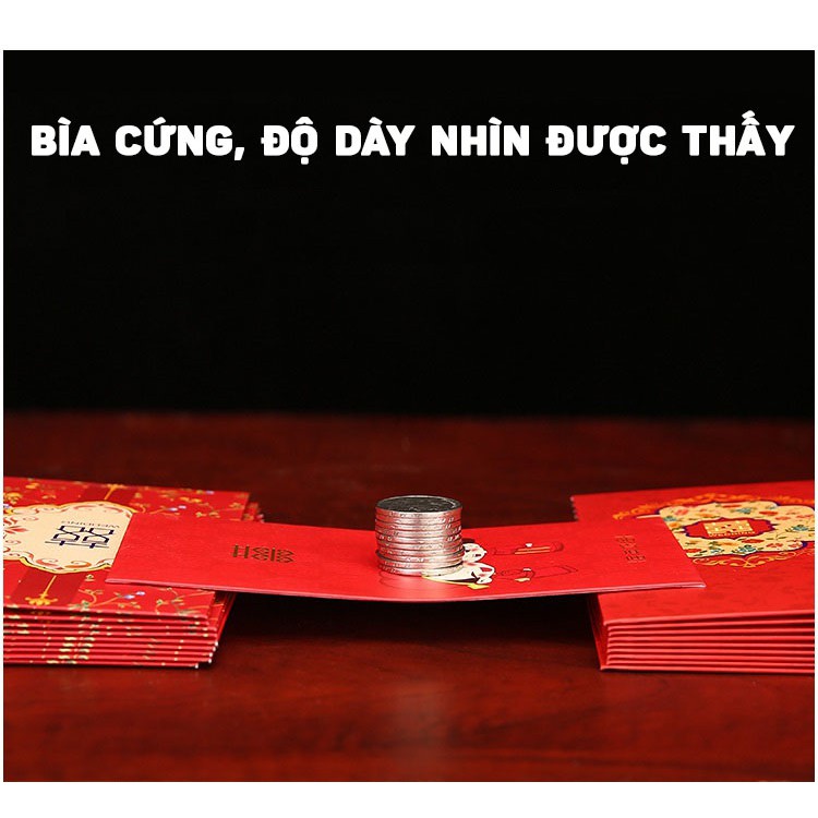 Bộ 10 Phong Bao Lì Xì Trao Duyên Đám Cưới Cao Cấp MARRYSTORE