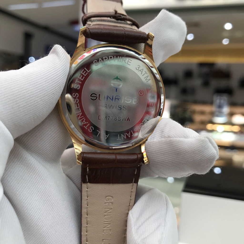 Đồng Hồ Nam Sunrise DM783SWA  Chính Hãng Full Box  Sapphire Chống Xước , Chống Nước ,Bảo Hành 3 Năm
