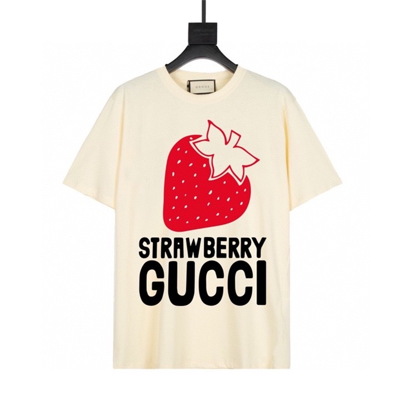 Áo Thun Thể Thao Tay Ngắn Vải Cotton In Hình Dâu Tây Dễ Thương Cho Nam Và Nữ