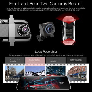 Camera Hành Trình Ô Tô Acumen D10+ Camera Hành Trình Gương Full HD, BH 12 tháng