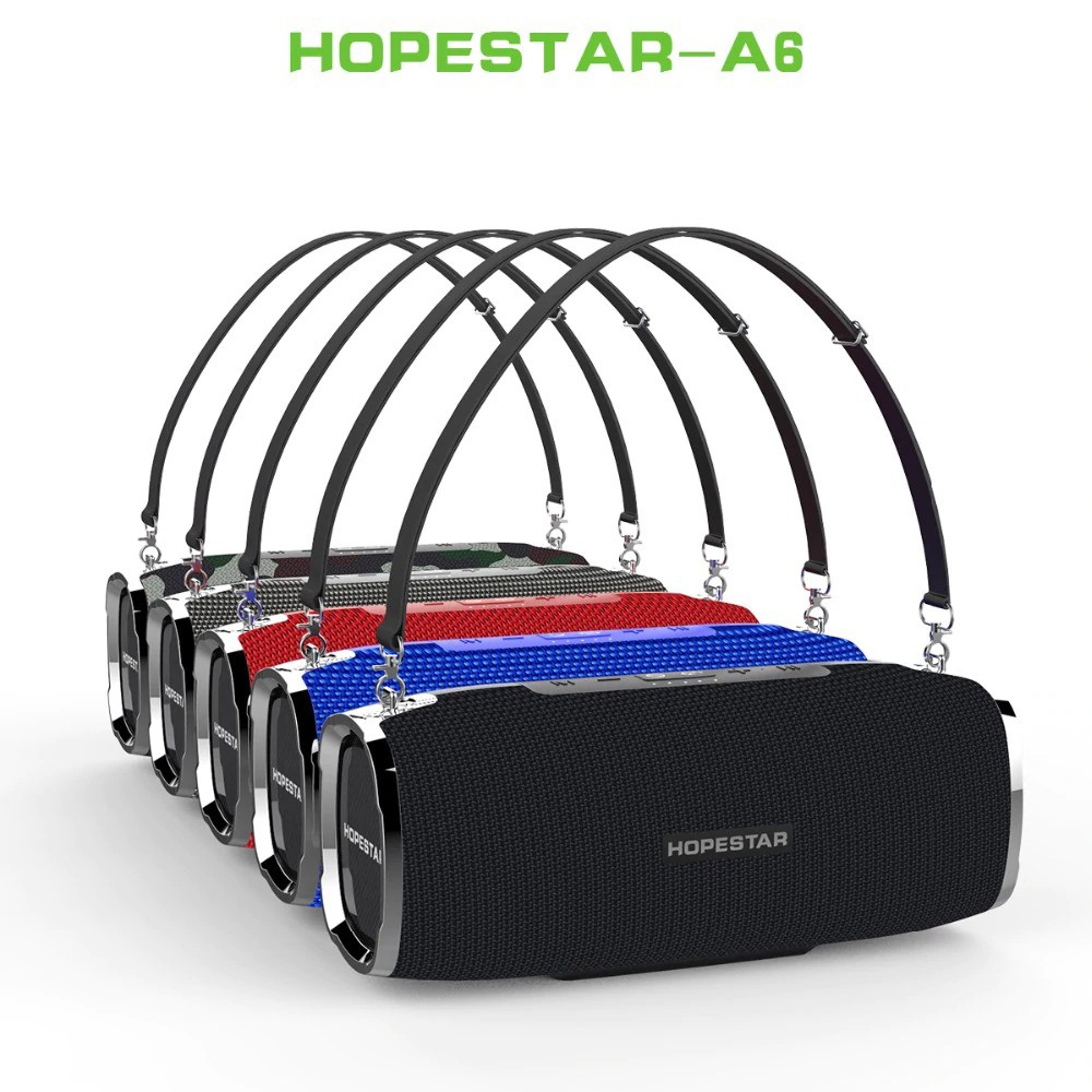 Loa bluetooth không dây di động Hopstar A6 Party - Loa siêu bass, Công suất 30W, chống nước chuẩn IPX6 đèn led độc đáo