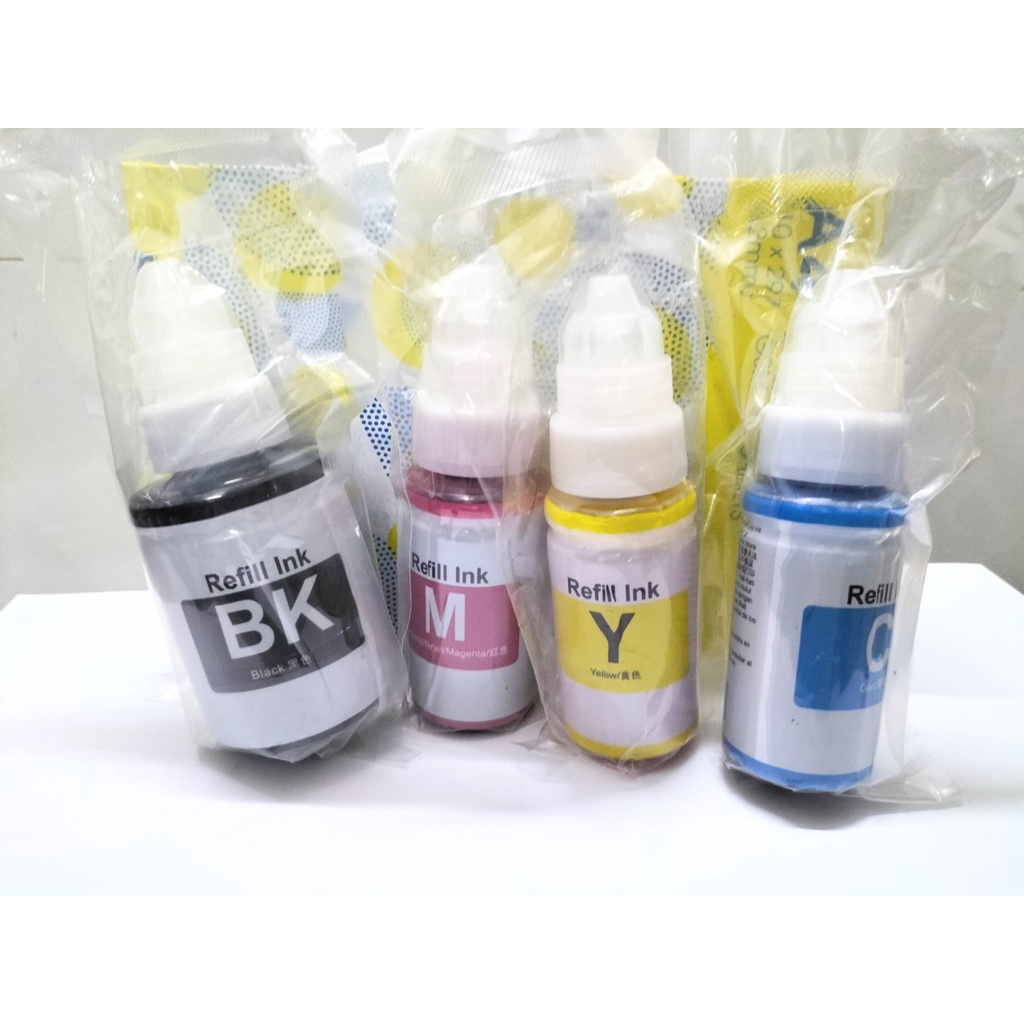 Mực màu máy in Canon G1000 / G2000 / G1010 / G2010 / G3000 / G3010 kèm theo nước rửa đầu phun