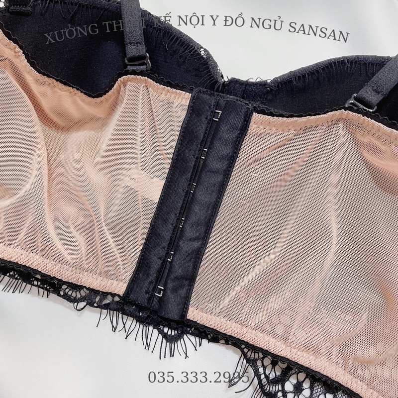 Móc cài 3 nấc 6 hàng bản 11,5 cm phụ liệu áo bra, váy, corset