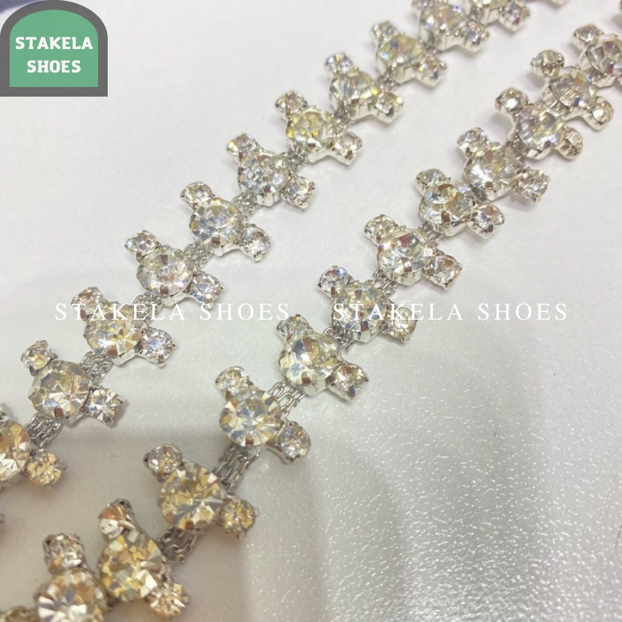 Dây phụ kiện,dây quai đá tai thỏ ,dây da thường thay thế sandal cao gót