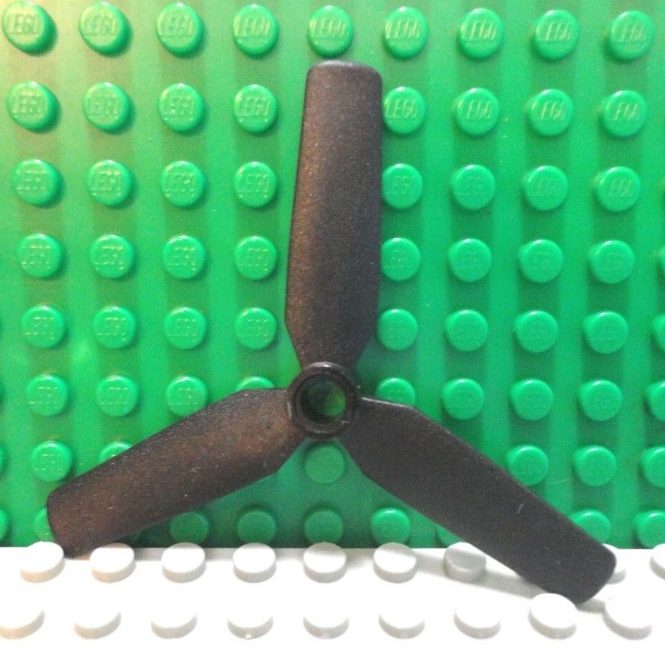 LEGO Cánh Quạt Máy Bay Trực Thăng 3 Lỡi (3 Nhánh) Ø71.84 Cỡ 6,35 x 5,8 x 0,8 cm Màu Đen ID 6055123 15790