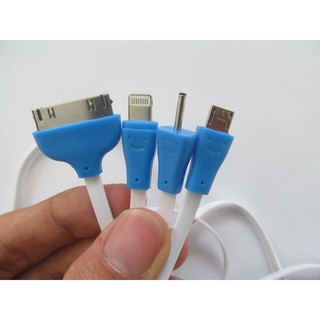 Cáp sạc 4 đầu dây dẹp