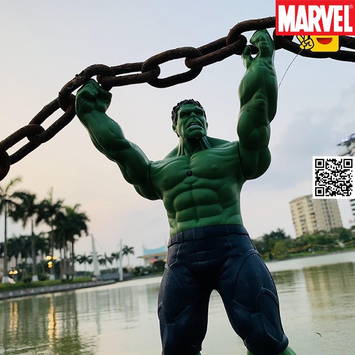 Mô hình khớp lớn HULK NGƯỜI KHỔNG LỒ XANH có đèn Led marvel end game 1607