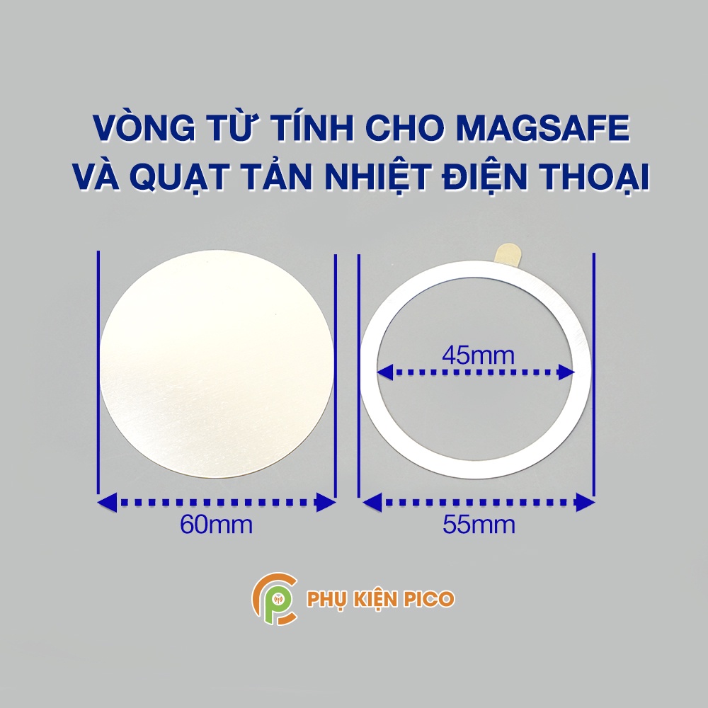 Vòng từ tính Magsafe sử dụng cho Iphone - Vòng Kim loại hỗ trợ từ tính cho quạt tản nhiệt sò lạnh