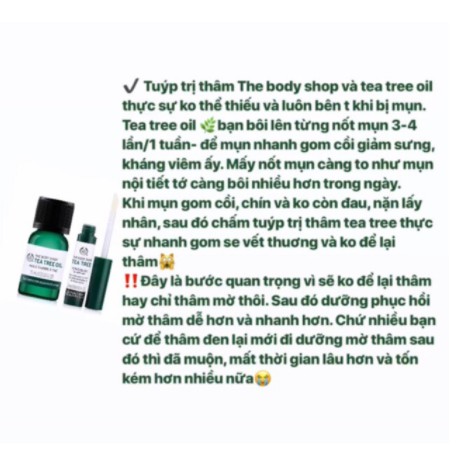 The Body Shop Tinh dầu chấm mụn Tea Tree oil 10ml 20ml