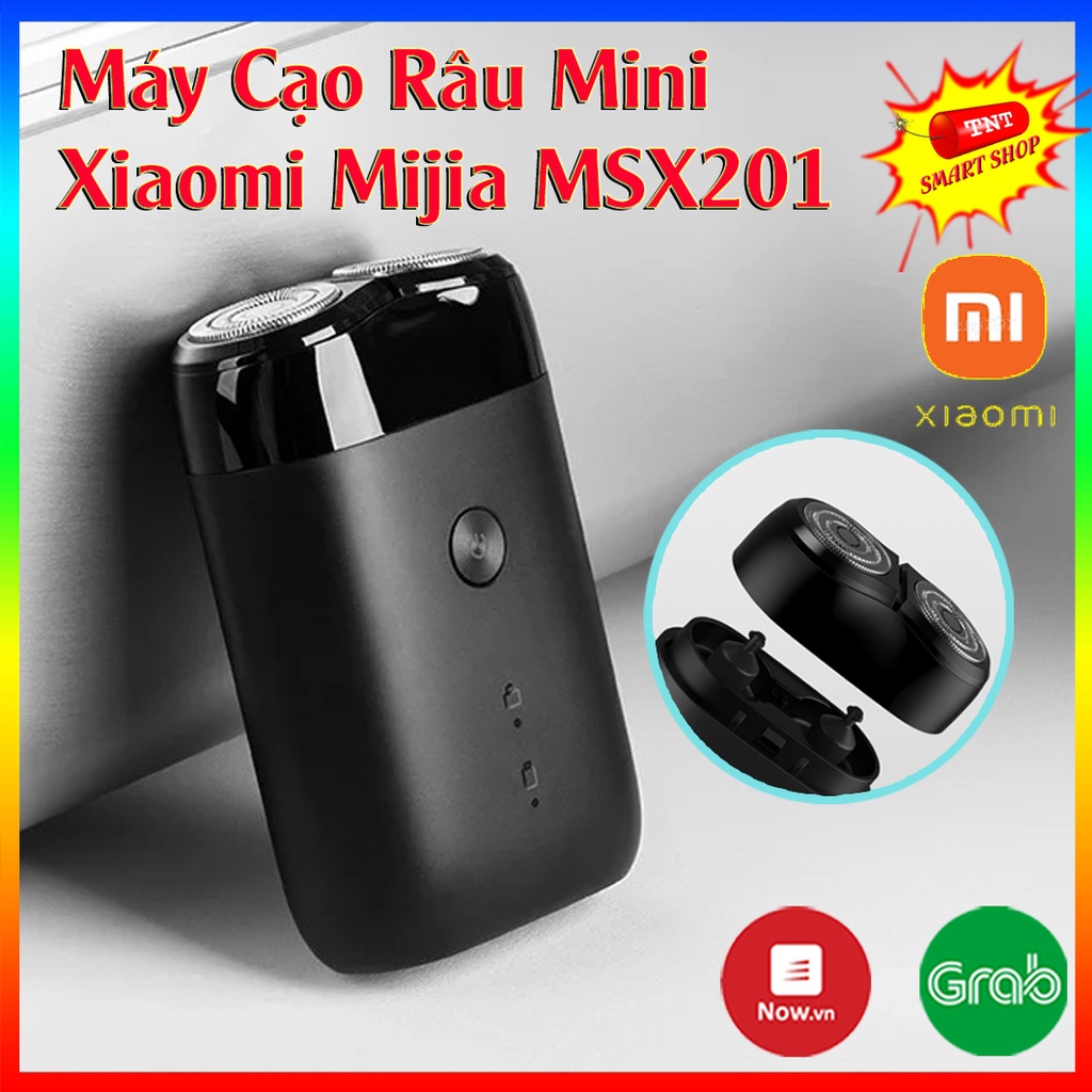 Máy Cao Râu Xiaomi, Máy Cạo Râu Mini Xiaomi Mijia MSX201 Chống Nước, Lưỡi Dao Kép Êm Ái, Dễ Chịu, Vệ Sinh Dễ Dàng