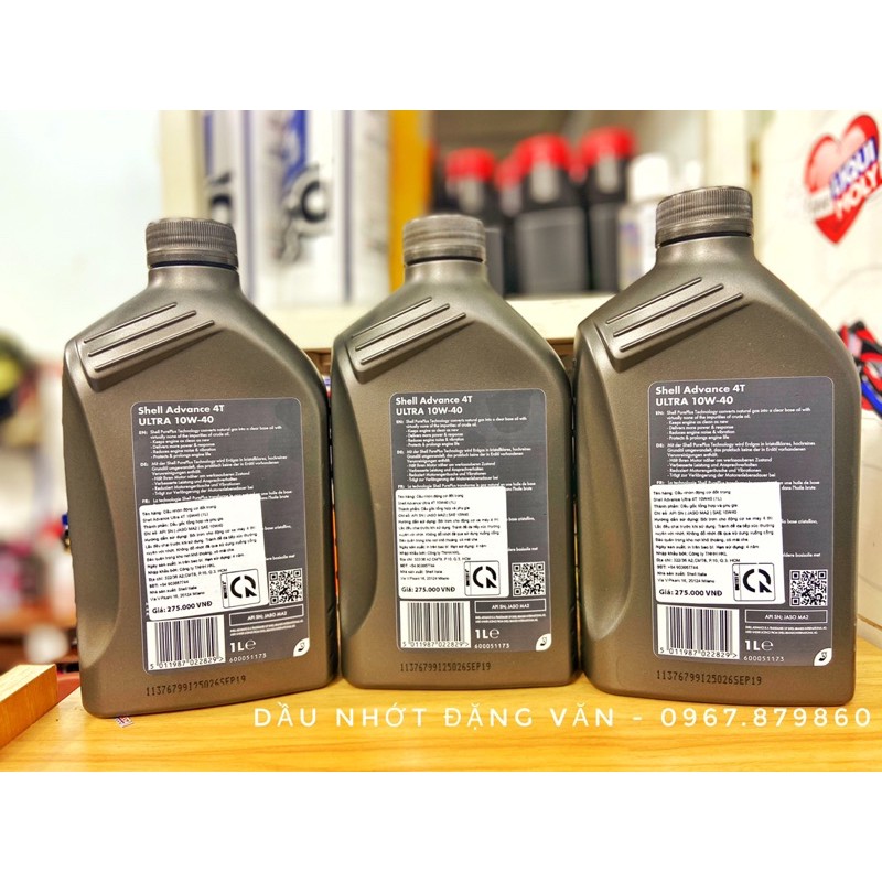 Dầu Nhớt Shell Ultra 10W40 4T 100% Synthetic