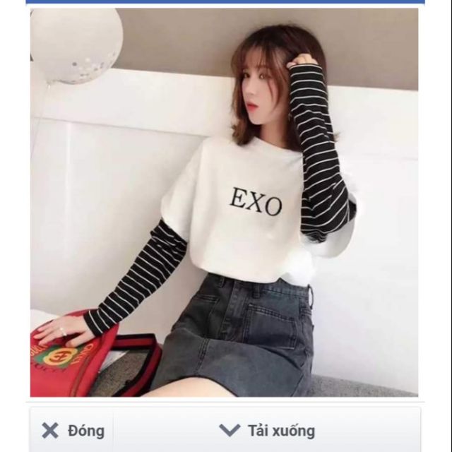 Áo thu đông exo, hàng chuẩn hình, in được theo yêu cầu