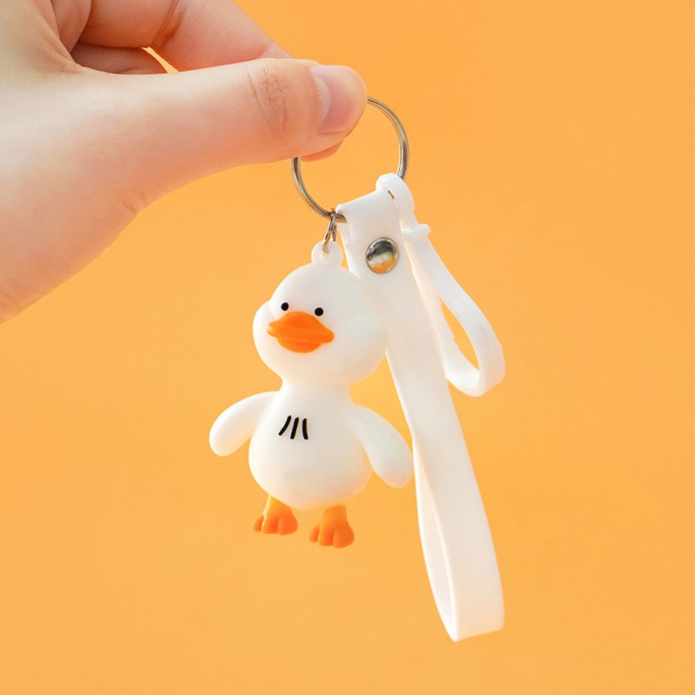 Móc khóa hình vịt con màu vàng dễ thương