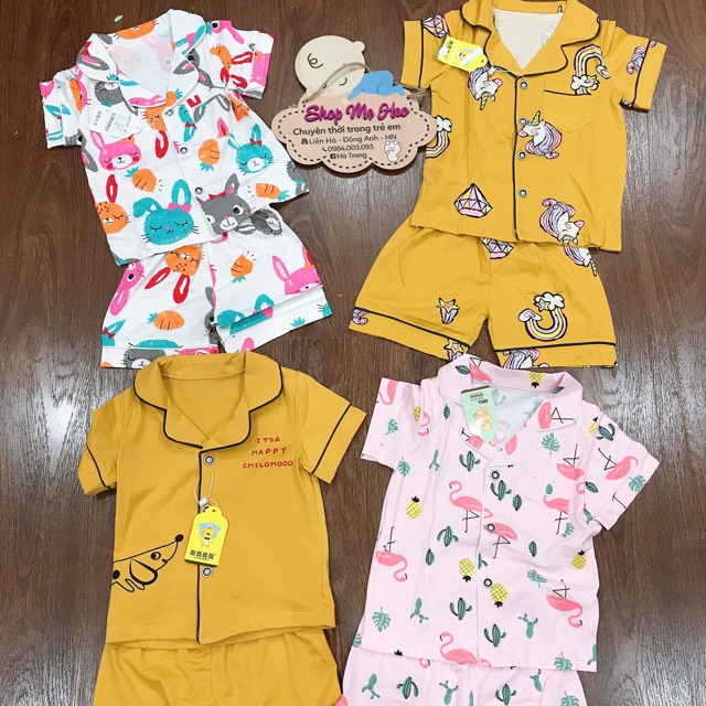 Bộ Pijama Quảng Châu cho bé gái 2-7 tuổi