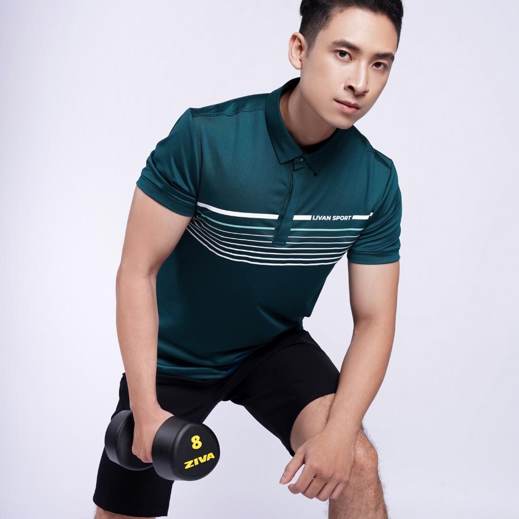 Áo Polo Nam IN 221002 Livan Sport Co Giãn Thoáng Khí Thanh Lịch