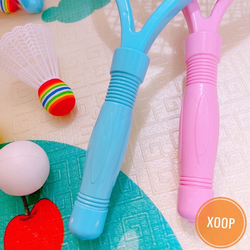 SALE !!! BỘ 2 VỢT TENNIS CẦU LÔNG BẰNG NHỰA CHO BÉ( bản to 48 x21cm) (SP002007 )  SHOP PHÚC YẾN