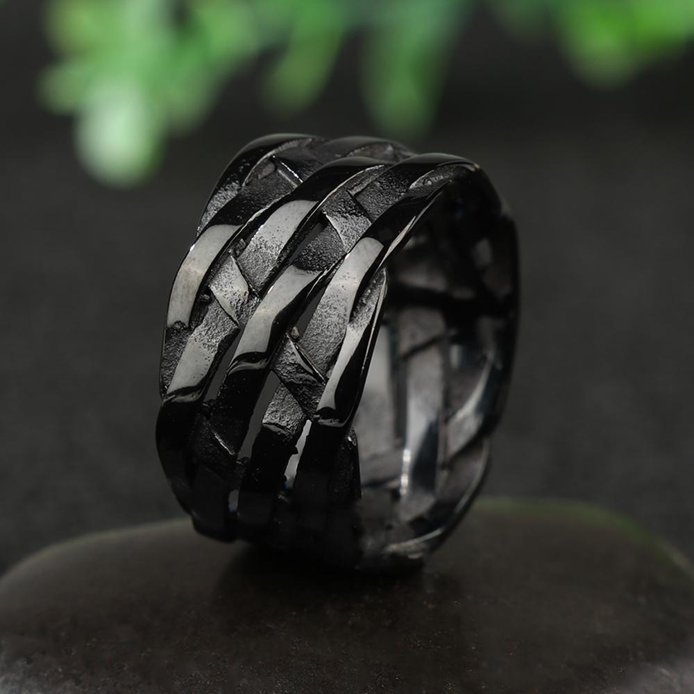 LAY Nhẫn Khắc Biểu Tượng Viking Phong Cách Punk Gothic Cho Nam Và Nữ