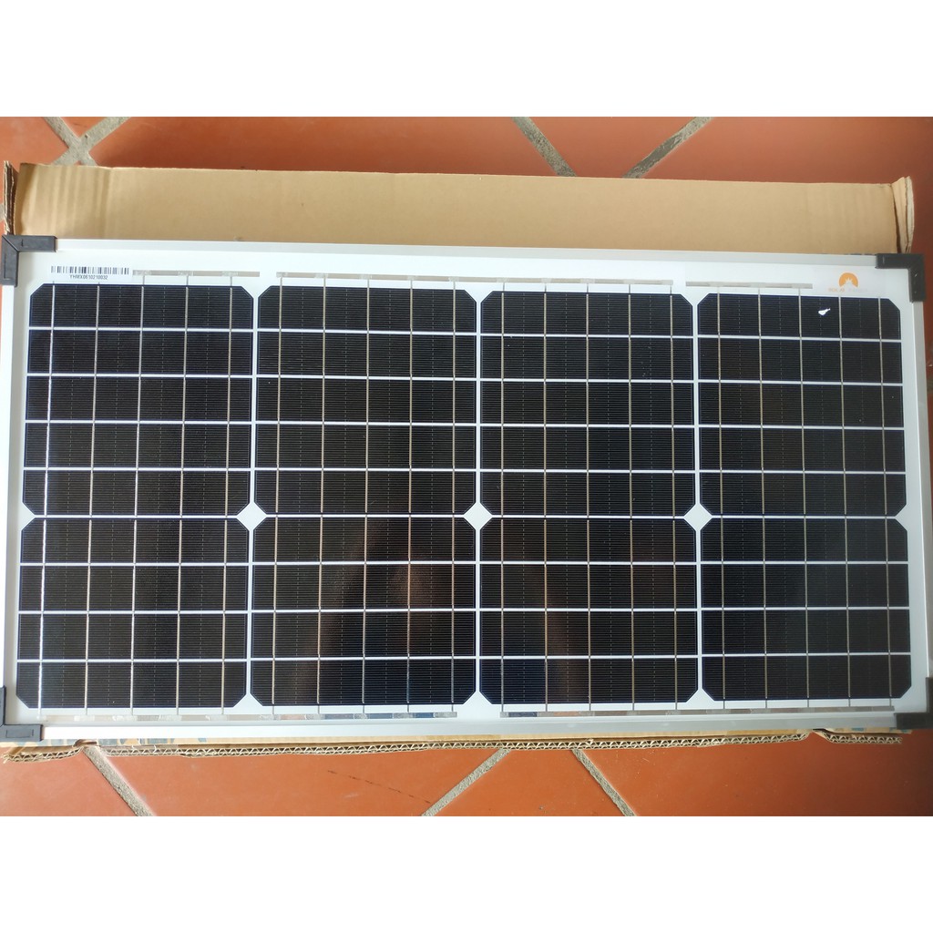 TẤM PIN NĂNG LƯỢNG MẶT TRỜI MỚI 9bb MONO 35W HÀNG CHÍNH HÃNG SOLARFANCY(được tặng Jack mc4))