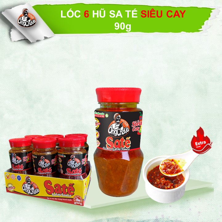 Sa Tế Siêu Cay Ông Chà Và 90gr - (Lốc 06 Hũ)
