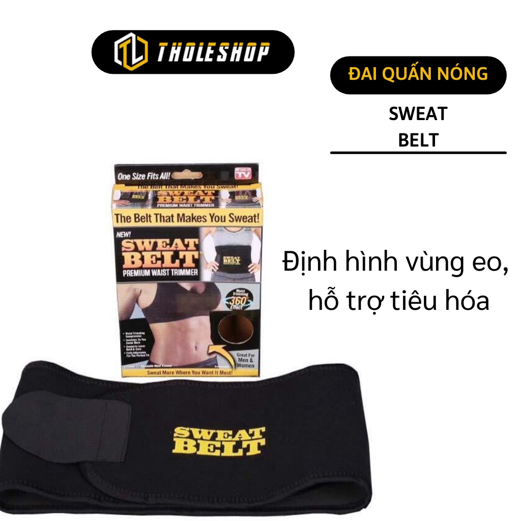 Đai Nịt Bụng - Đai quấn nóng Sweat Belt làm bằng sợi Neotex điều chỉnh kích cỡ nịt bụng giảm mỡ làm bụng săn chắc 2459