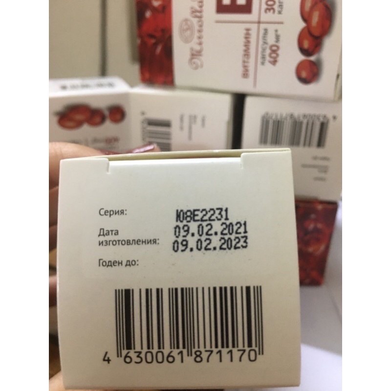 Vitamin E đỏ hàm lượng 400mg chính hãng Nga | BigBuy360 - bigbuy360.vn