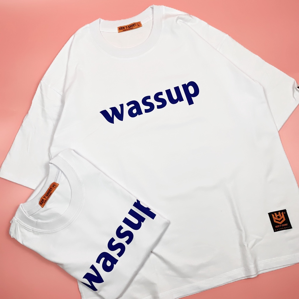 Áo phông nam tay lỡ HY KOREA nam nữ form rộng Wassup 305