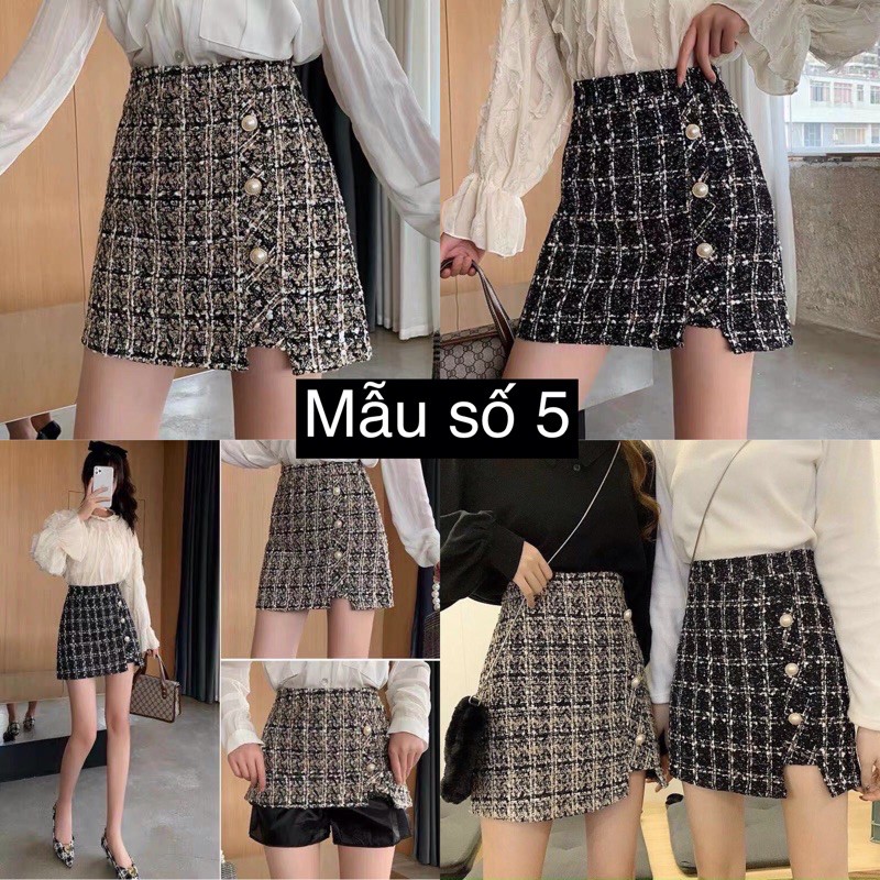 Chân váy dạ ngắn QC đính khuy cực sang | BigBuy360 - bigbuy360.vn