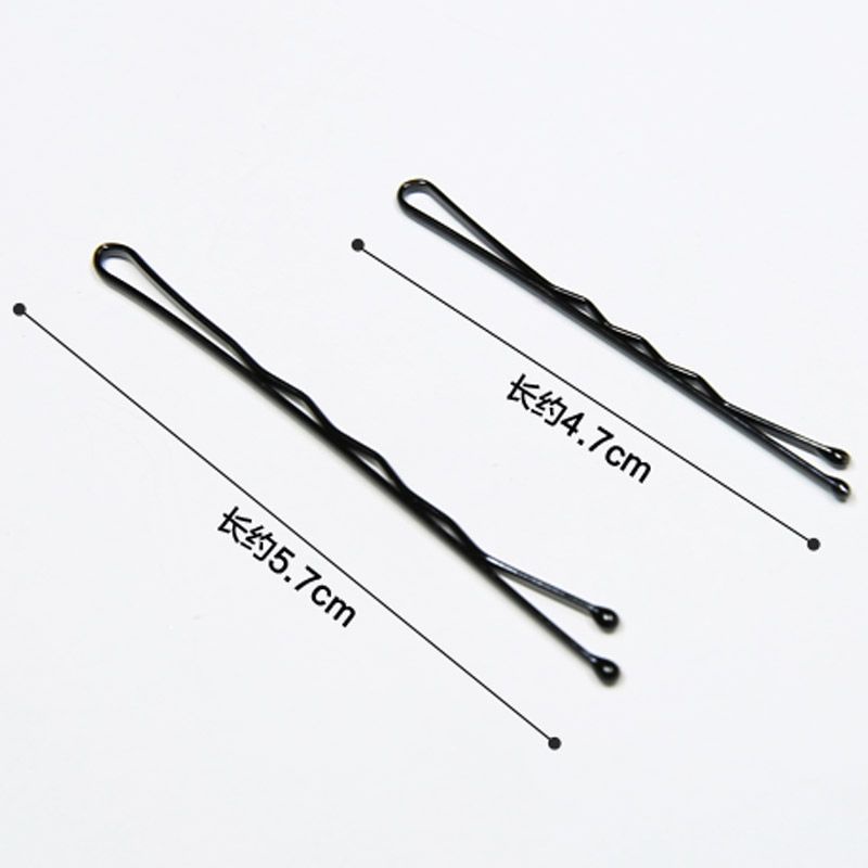 Kẹp tăm đen sơn tĩnh điện cao cấp kẹp tóc mái kẹp tóc cô dâu kích thước 4.7cm và 5.7cm phong cách Hàn Quốc