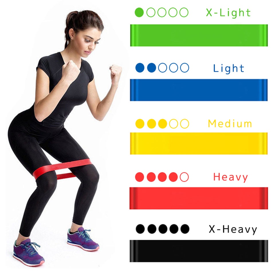 Dây cao su kháng lực co giãn hỗ trợ luyện tập yoga/ pilates/ thể hình