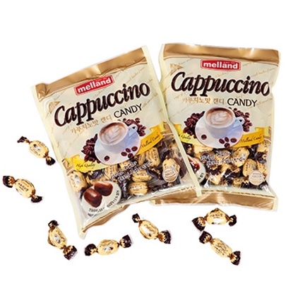 Kẹo capuchino cà phê sữa Melland Hàn Quốc 300g, kẹo cafe coffee siêu ngon