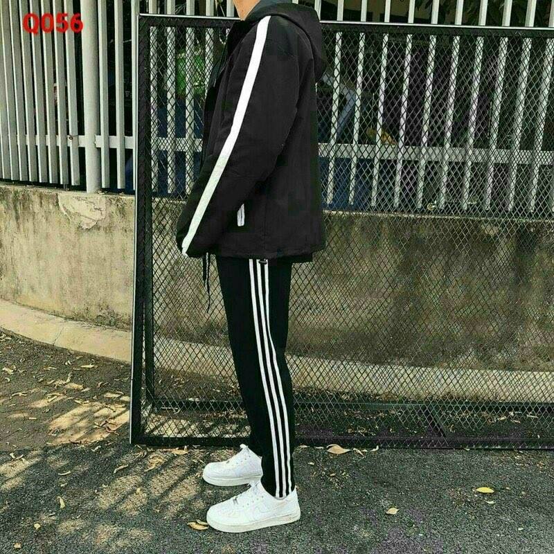Quần jogger thể thao nam vải thun nỉ dây kéo túi, co giãn, mềm mịn y ảnh chất nỉ dày dặn phong cách cá tính