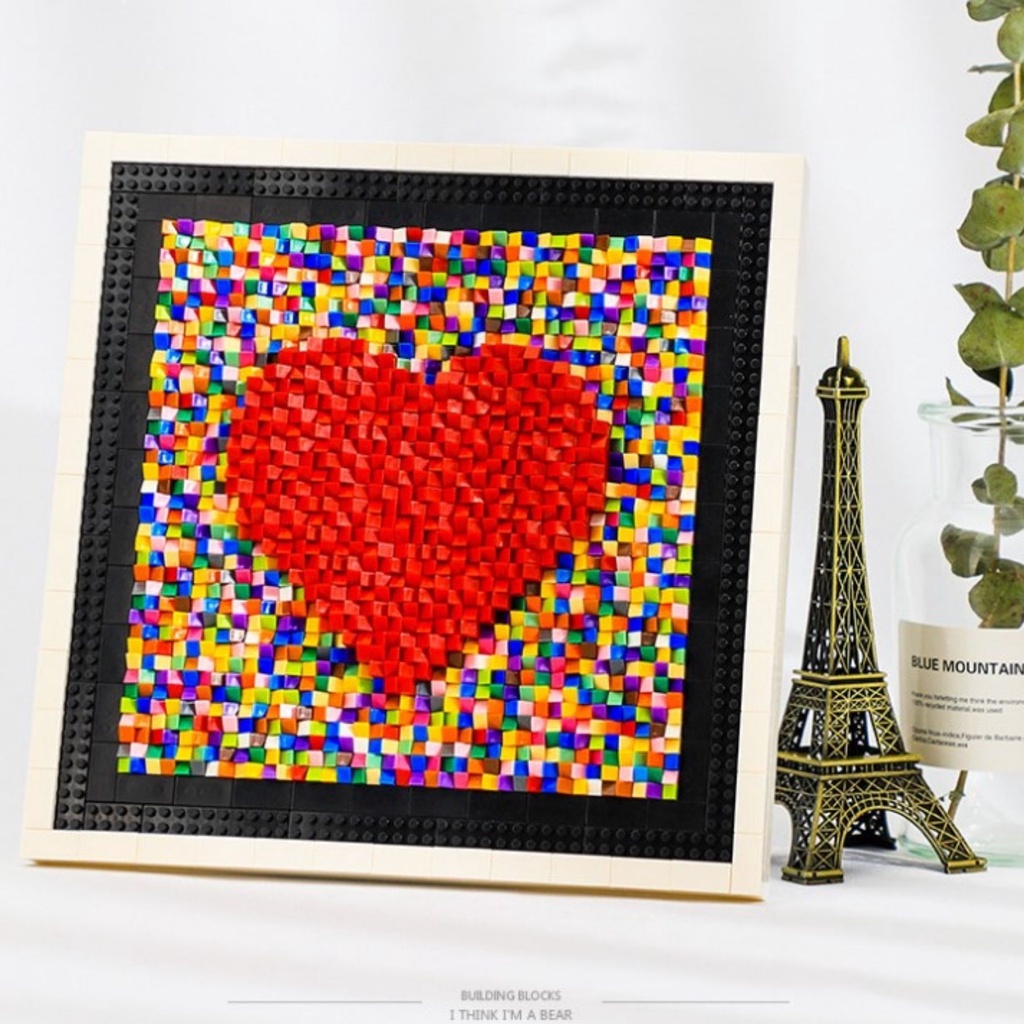 Mô Hình Trái Tim Quà Valentine Khung Trái Tim Bộ Quà Tặng Lưu Niệm