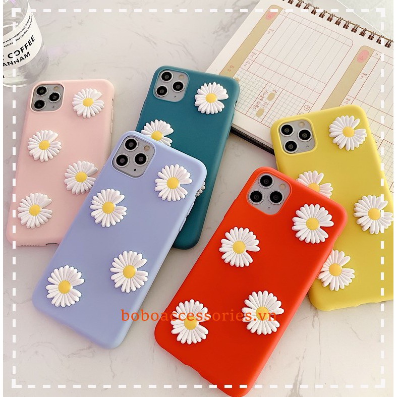 Ốp Lưng Tpu Mềm In Hình Hoa Cúc 3d Cho Oppo A1K A71 A71K A77 Realme 5 6 Pro 5i 5s Narzo 20 Pro